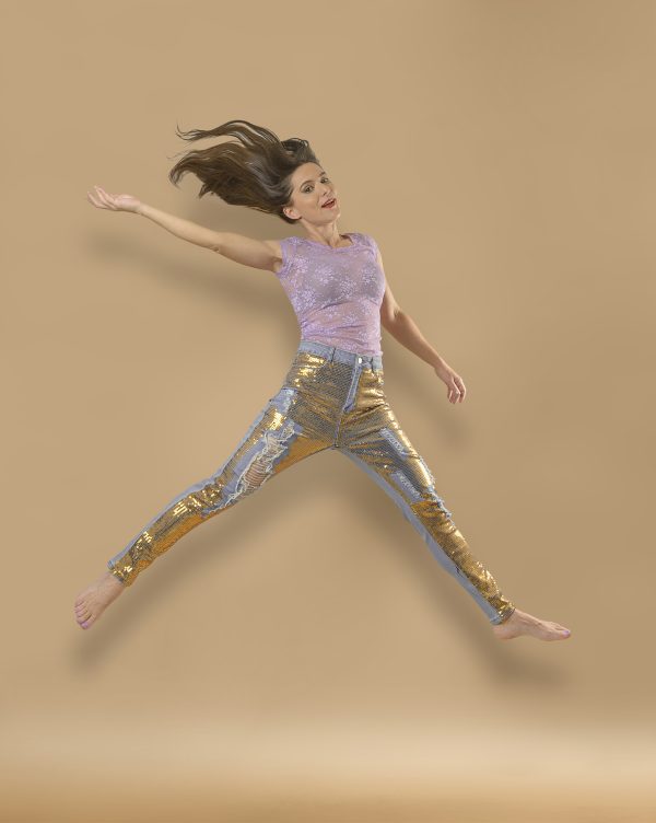 Blusa lila de Encaje