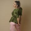 Blusa Oliva Pleplum