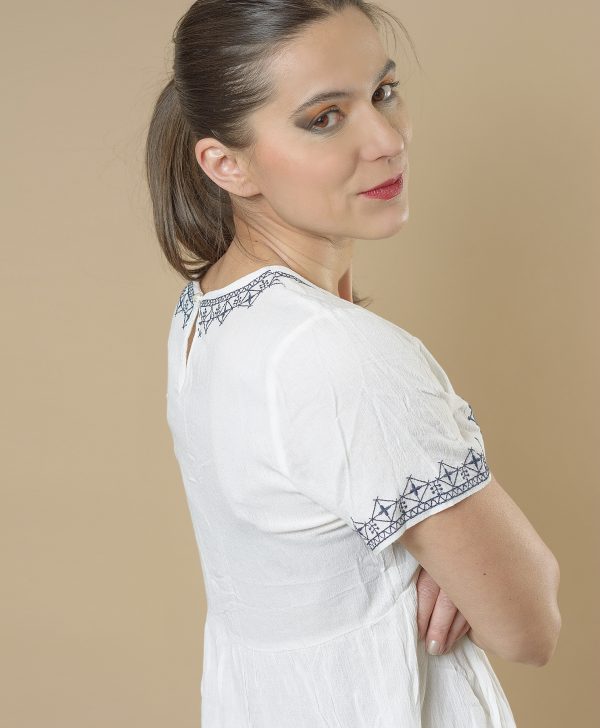 3(1) Blusa de lino Buho